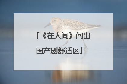 《在人间》闯出国产剧舒适区