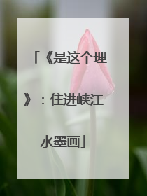 《是这个理》：住进峡江水墨画