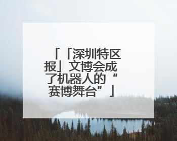 「深圳特区报」文博会成了机器人的“赛博舞台”