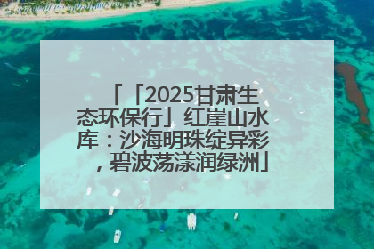 「2025甘肃生态环保行」红崖山水库：沙海明珠绽异彩，碧波荡漾润绿洲