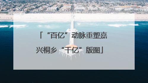 “百亿”动脉重塑嘉兴桐乡“千亿”版图