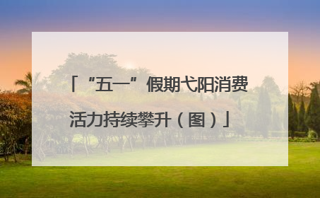 “五一”假期弋阳消费活力持续攀升（图）
