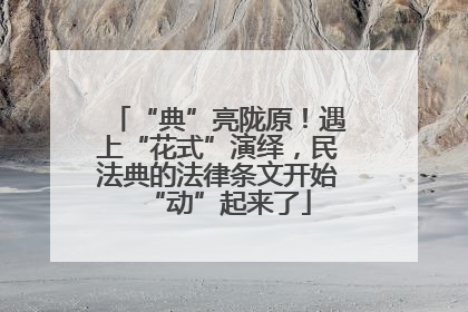 “典”亮陇原！遇上“花式”演绎，民法典的法律条文开始“动”起来了