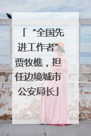 “全国先进工作者”贾牧樵，担任边境城市公安局长