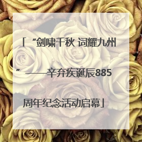 “剑啸千秋 词耀九州”——辛弃疾诞辰885周年纪念活动启幕