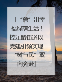 “剪”出幸福绿荫生活！控江路街道以党建引领实现“树与民”双向奔赴