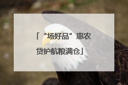 “场好品”惠农贷护航粮满仓