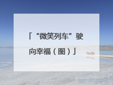 “微笑列车”驶向幸福（图）