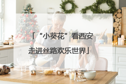 “小葵花”看西安走进丝路欢乐世界