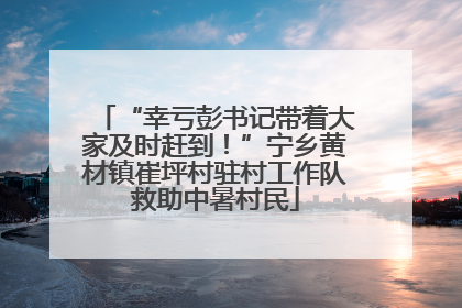 “幸亏彭书记带着大家及时赶到！”宁乡黄材镇崔坪村驻村工作队救助中暑村民