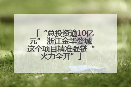 “总投资逾10亿元” 浙江金华婺城这个项目精准强链“火力全开”