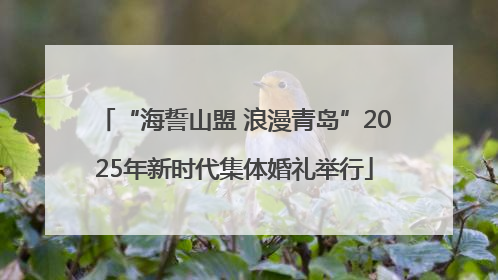 “海誓山盟 浪漫青岛”2025年新时代集体婚礼举行