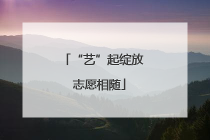 “艺”起绽放 志愿相随
