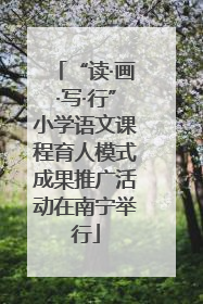 “读·画·写·行”小学语文课程育人模式成果推广活动在南宁举行