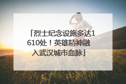 烈士纪念设施多达1610处！英雄精神融入武汉城市血脉