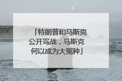 特朗普和马斯克公开骂战，马斯克何以成为大冤种