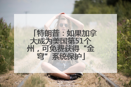 特朗普：如果加拿大成为美国第51个州，可免费获得“金穹”系统保护