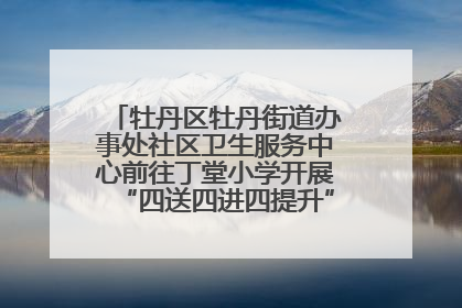 牡丹区牡丹街道办事处社区卫生服务中心前往丁堂小学开展“四送四进四提升”及无烟日宣传活动