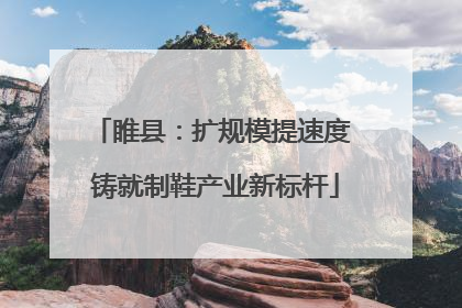 睢县：扩规模提速度 铸就制鞋产业新标杆