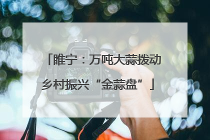 睢宁：万吨大蒜拨动乡村振兴“金蒜盘”