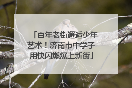 百年老街邂逅少年艺术！济南市中学子用快闪燃爆上新街