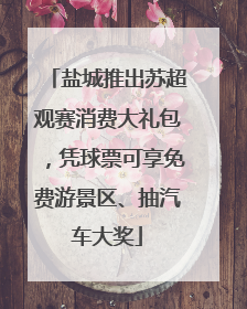 盐城推出苏超观赛消费大礼包，凭球票可享免费游景区、抽汽车大奖