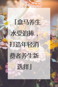 盒马养生水受追捧，打造年轻消费者养生新选择
