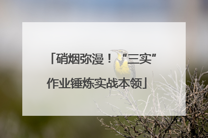 硝烟弥漫！“三实”作业锤炼实战本领