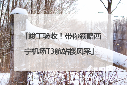 竣工验收！带你领略西宁机场T3航站楼风采