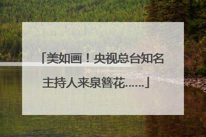 美如画！央视总台知名主持人来泉簪花……
