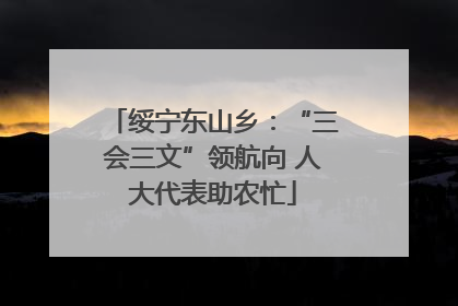 绥宁东山乡：“三会三文”领航向 人大代表助农忙