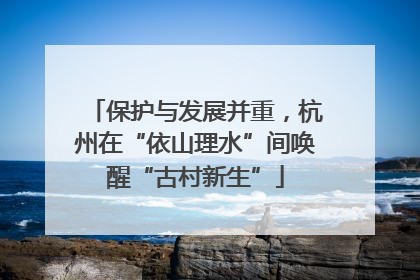 保护与发展并重，杭州在“依山理水”间唤醒“古村新生”