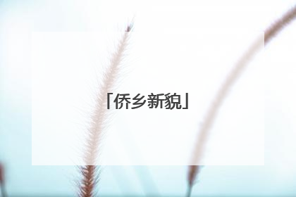 侨乡新貌