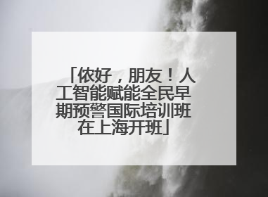 侬好，朋友！人工智能赋能全民早期预警国际培训班在上海开班