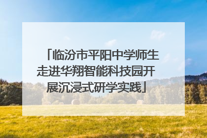 临汾市平阳中学师生走进华翔智能科技园开展沉浸式研学实践