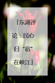 东湖评论：民心归“宿”在峡江