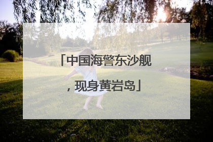 中国海警东沙舰，现身黄岩岛