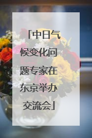 中日气候变化问题专家在东京举办交流会