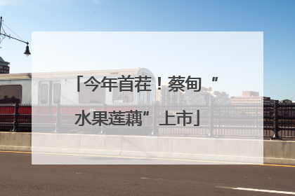 今年首茬！蔡甸“水果莲藕”上市