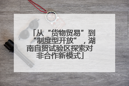 从“货物贸易”到“制度型开放”，湖南自贸试验区探索对非合作新模式