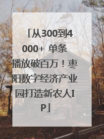 从300到4000+ 单条播放破百万！枣阳数字经济产业园打造新农人IP