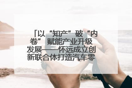 以“知产”破“内卷” 赋能产业升级发展——怀远成立创新联合体打造汽车零部件产业新高地