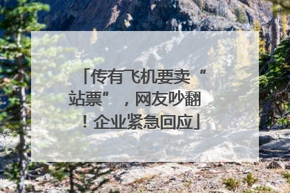 传有飞机要卖“站票”，网友吵翻！企业紧急回应