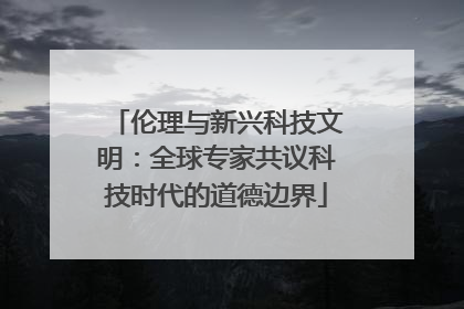 伦理与新兴科技文明：全球专家共议科技时代的道德边界