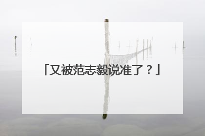 又被范志毅说准了？