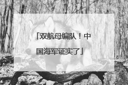 双航母编队！中国海军证实了