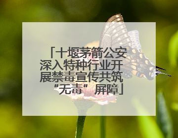 十堰茅箭公安深入特种行业开展禁毒宣传共筑“无毒”屏障
