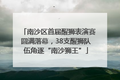 南沙区首届醒狮表演赛圆满落幕，38支醒狮队伍角逐“南沙狮王”