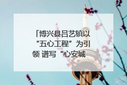 博兴县吕艺镇以“五心工程”为引领 谱写“心安城市”建设新篇章