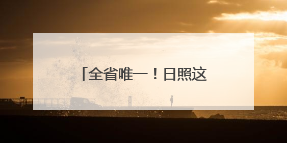全省唯一！日照这一案例成功入选！